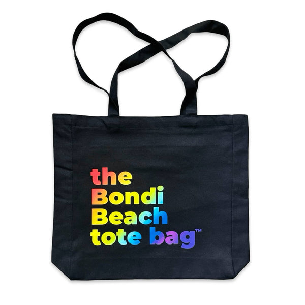 All The Totes in black with rainbow